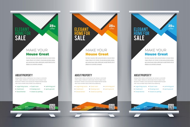 Immobilier Roll Up Banner Design