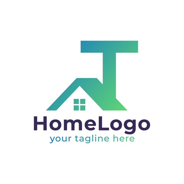 Immobilier T Lettre Logo Design Utilisable Pour La Construction Architecture Bâtiment Logo Logo Vectoriel Plat