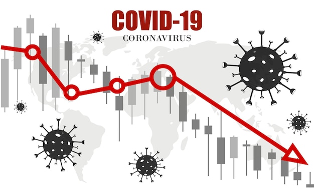 Impact économique De Covid19 Sur L'économie Et Les Entreprises Graphiques Représentant