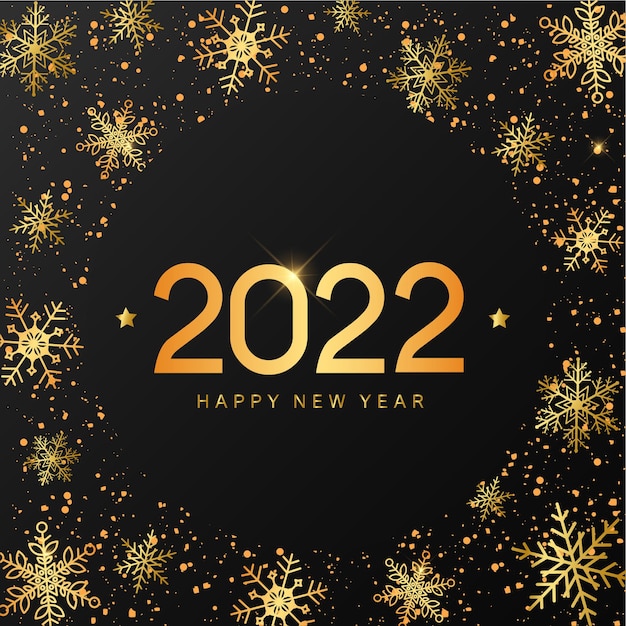Impression d'affiche de carte de voeux de bonne année 2022
