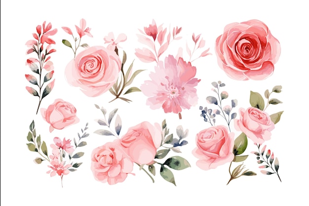 Impression aquarelle illustration de papillon floral peinte à la main nature art jardin fleur fleur