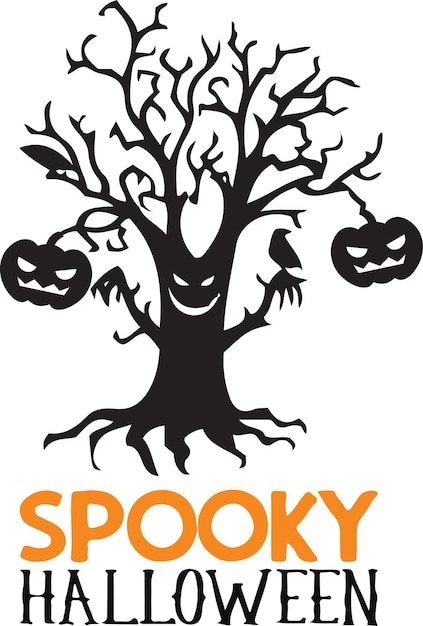 Impression de conception de typographie d'Halloween pour l'affiche de bannière de t-shirt etc.