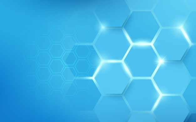 Impression de fond abstrait hexagones