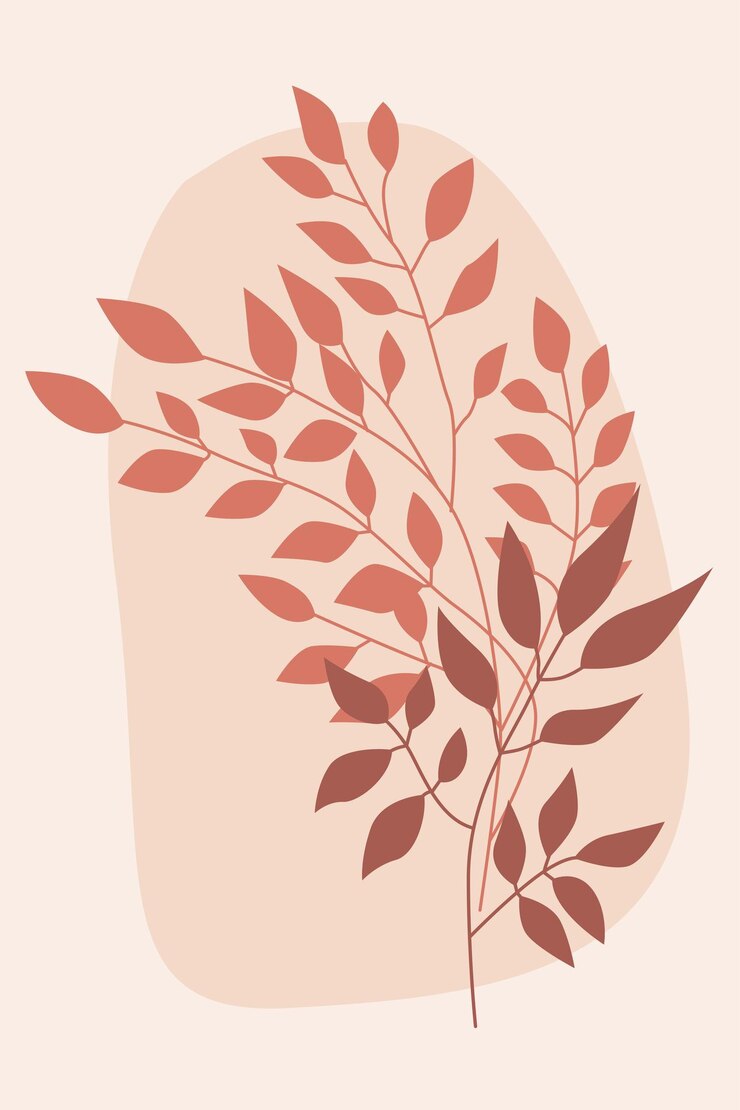 Impression de fond de feuille. Impression abstraite boho minimaliste pour affiche de conception, invitation à une fête, dépliant de magasin de souvenirs, impression de t-shirt.