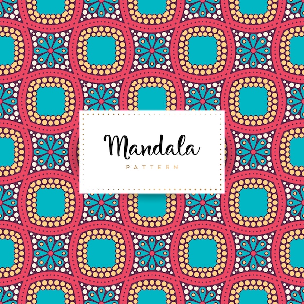 Impression De Fond De Luxe Mandala Ornemental
