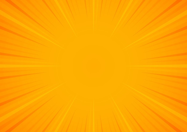 Impression de fond orange sunburst. Bannière d'été