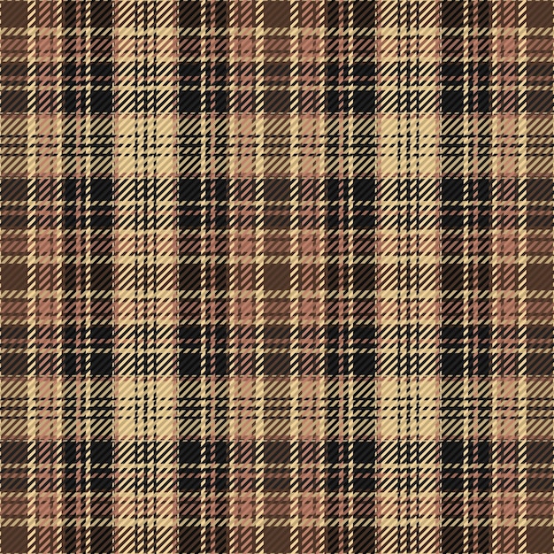 Impression De Fond Tartan Sans Couture à Carreaux. Texture Textile. Illustration Vectorielle.