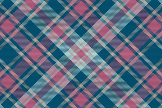 Impression de fond tartan sans couture à carreaux. Texture textile. Illustration vectorielle.