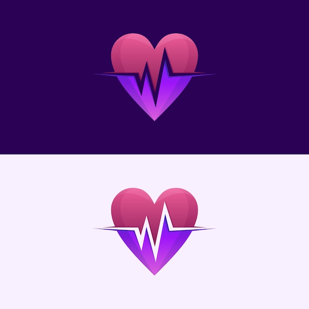 Impressionnant Heart Beat Logo