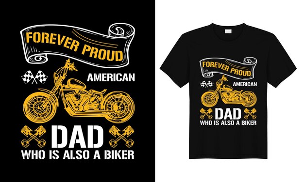 Imprimé Vectoriel De T-shirt Avec Design De Tee De Motocycliste