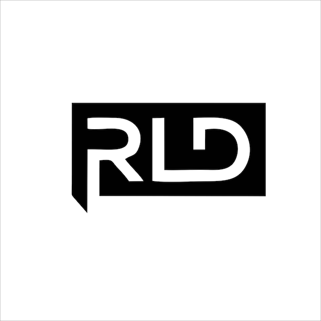 Imprimez le logo de la lettre RLD pour l'identité et la marque de votre entreprise