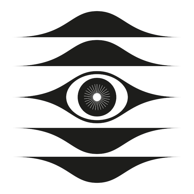 Vecteur incroyable image de marque eye draw eps