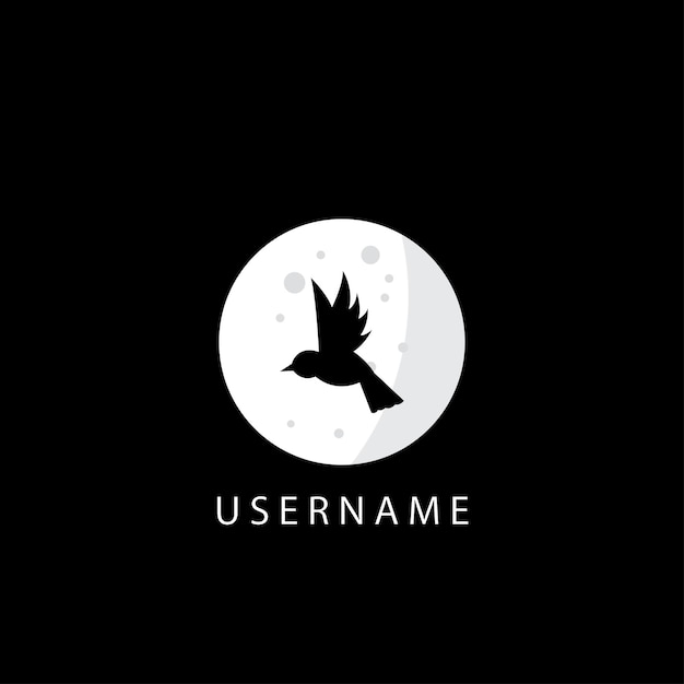 Incroyable Logo Corbeau Et Lune