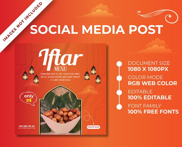 Incroyable Publication Sur Les Réseaux Sociaux Pour Le Menu Iftar