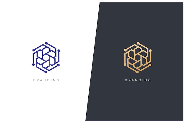 Industrial Trading Networking Marketing Logomark Logo Vectoriel