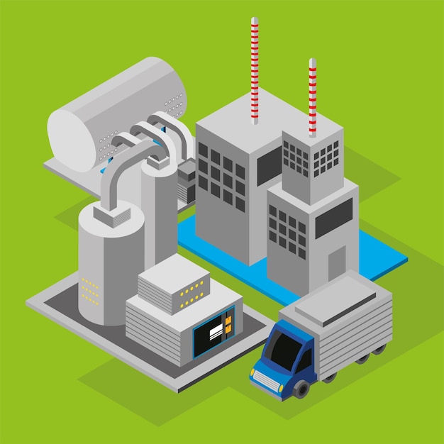 Industrie manufacturière et camion