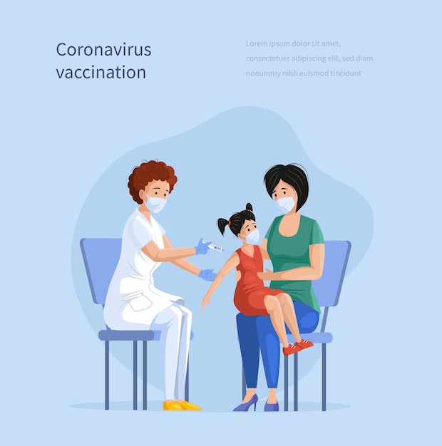 L'infirmière d'une clinique qui administre le vaccin contre le coronavirus aux enfants utilise une seringue isolée.