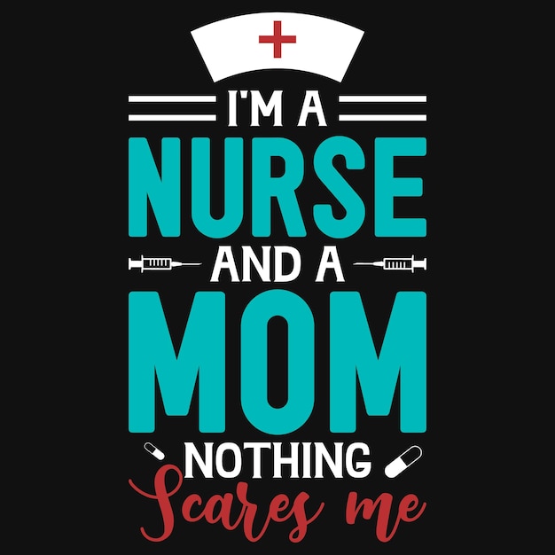 Infirmière Maman Tshirt Design