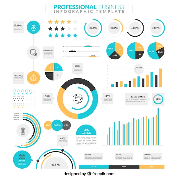 Vecteur infographic pour les entreprises