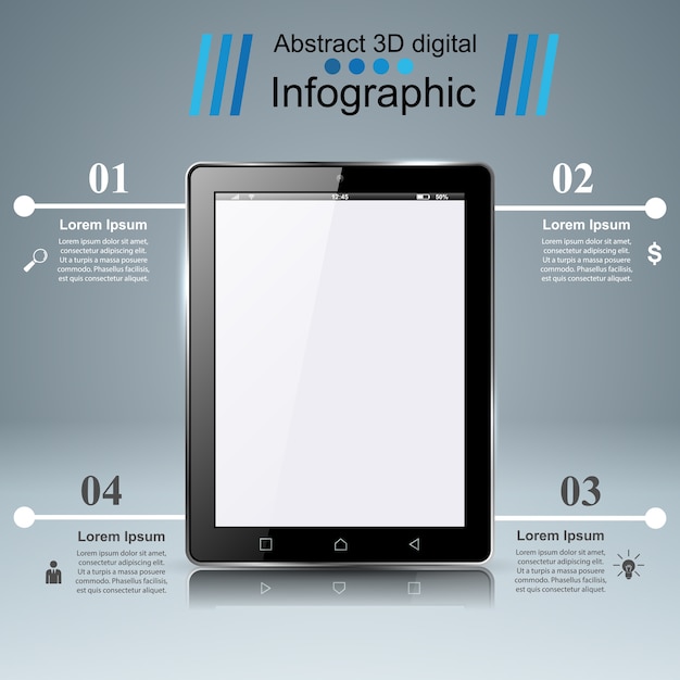 Vecteur infographie 3d