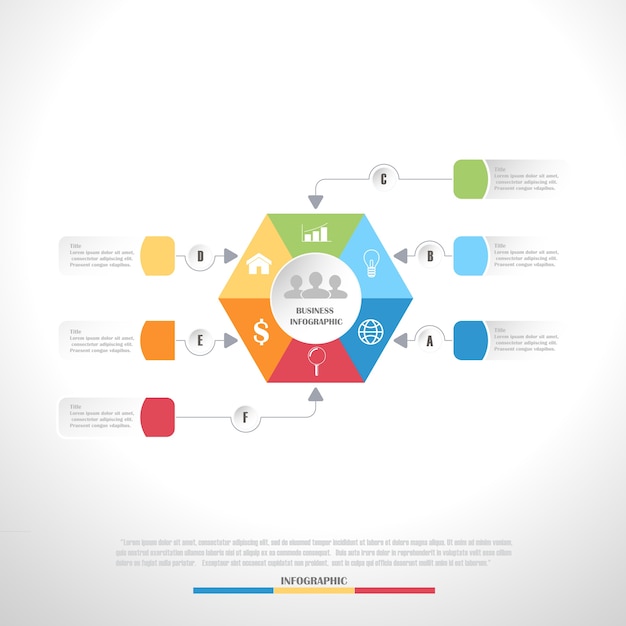 Vecteur infographie d'affaires