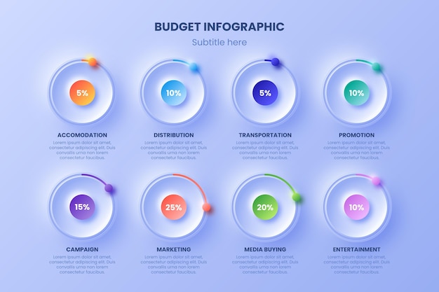 Infographie De Budget Coloré