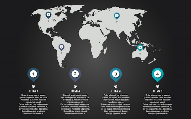 Infographie Carte Du Monde