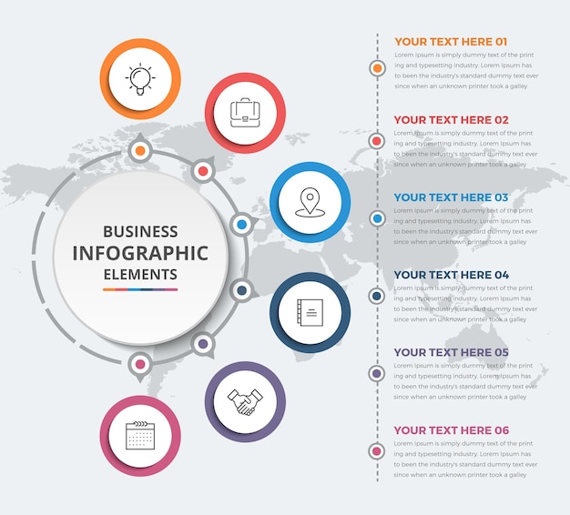 Infographie De Cercle Moderne Simple