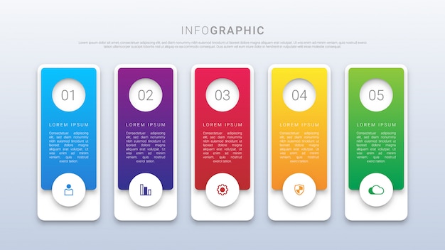 Infographie De Chronologie Colorée