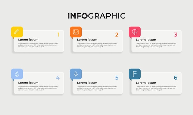 Vecteur infographie chronologique d'entreprise illustration vectorielle d'effet colorée