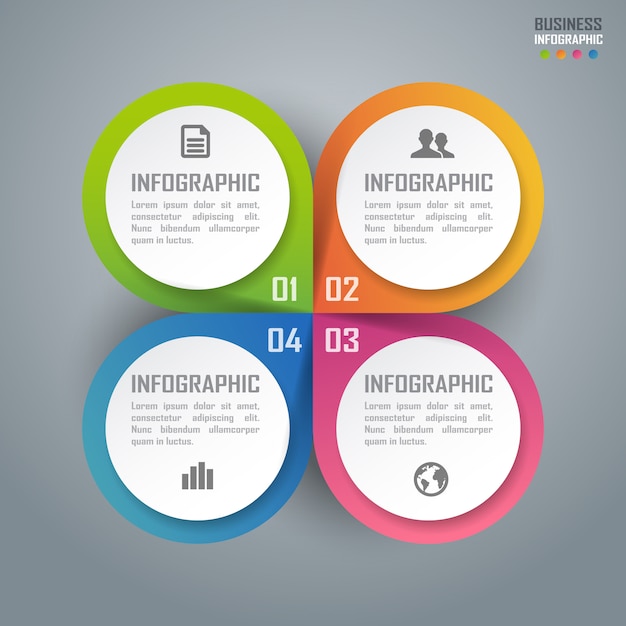 Infographie colorée