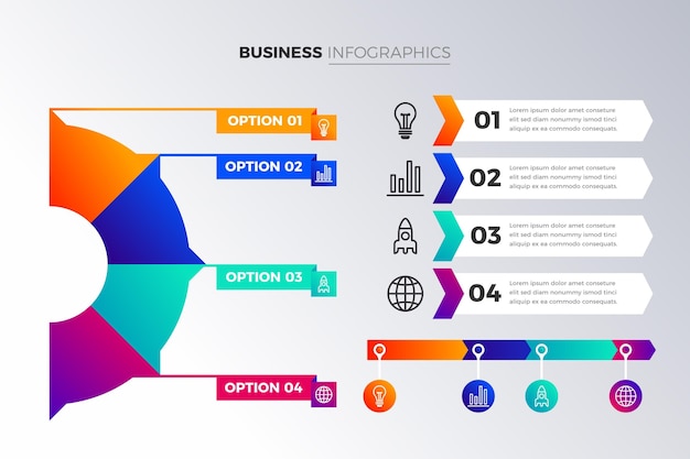 Infographie Commerciale Dégradé Coloré