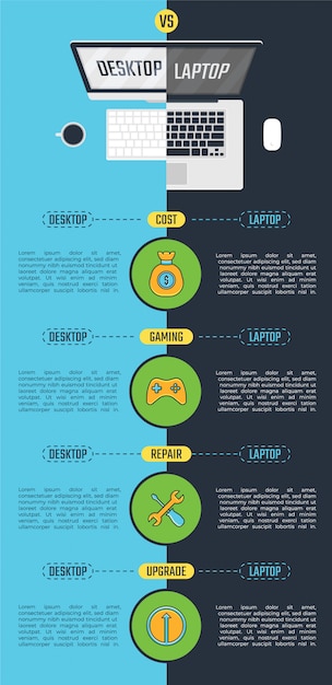 Infographie De Comparaison Pour La Présentation.