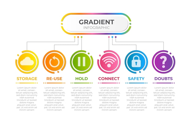 Infographie Dégradé Multicolore