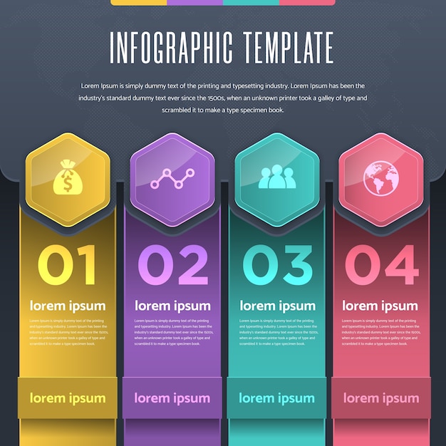 Infographie Dégradé Multicolore