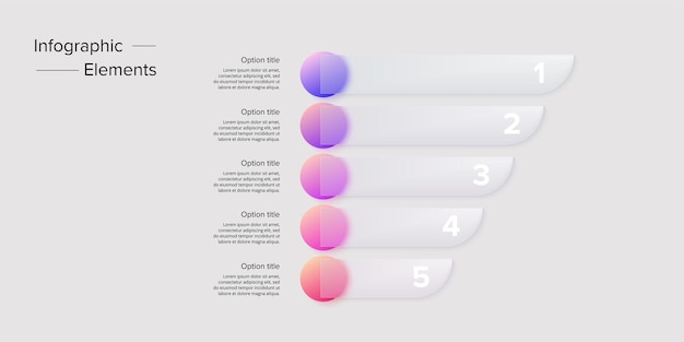 Infographie De Diagramme De Processus D'entreprise Avec Des Cercles En 5 étapes éléments Graphiques De Flux De Travail D'entreprise Circulaire Diapositive De Présentation D'organigramme D'entreprise