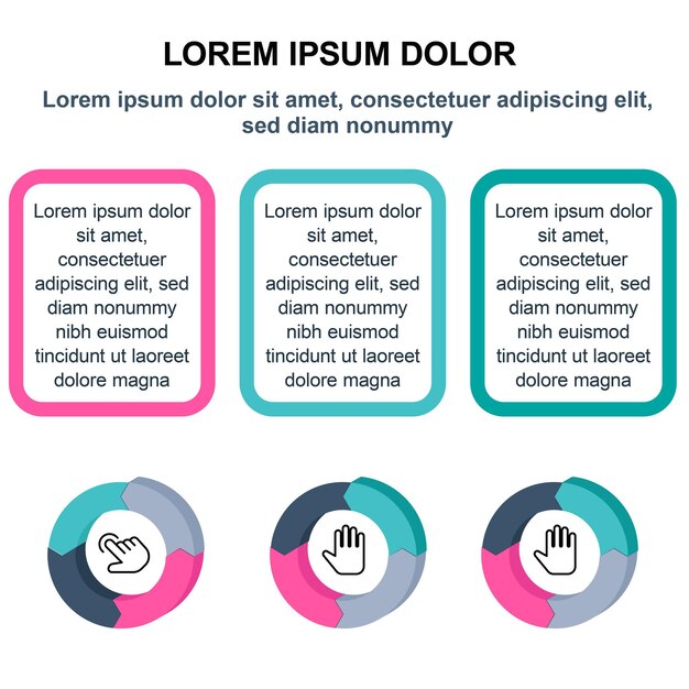 Vecteur infographie de diagramme