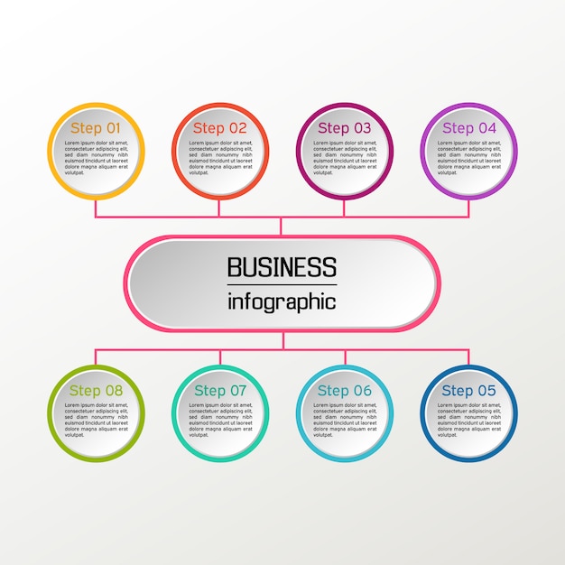 Infographie De Diagrammes D'entreprise.