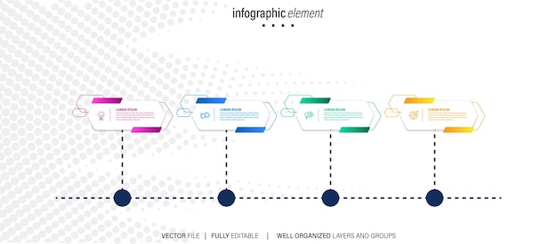 Vecteur infographie de données vectorielles colorées avec des détails