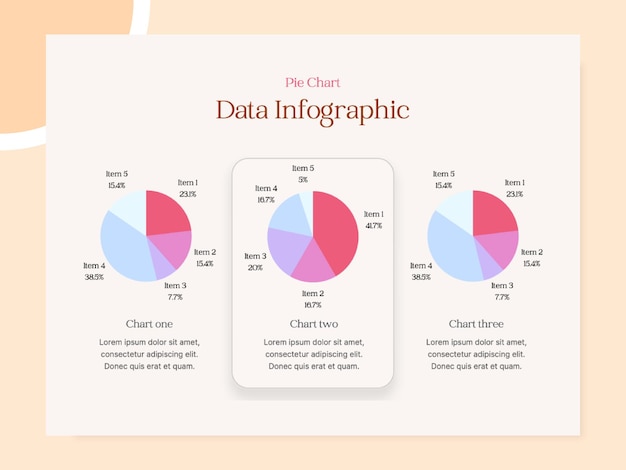 Vecteur infographie de données