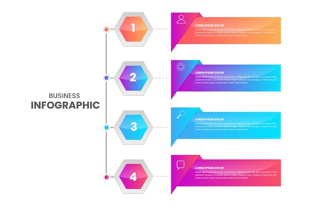 Infographie des éléments vectoriels pour la présentation et le graphique