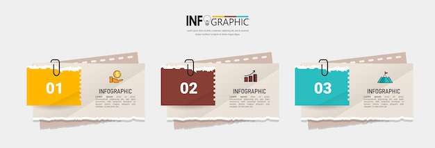 Infographie D'entreprise Avec Conception De Papier à Lettres