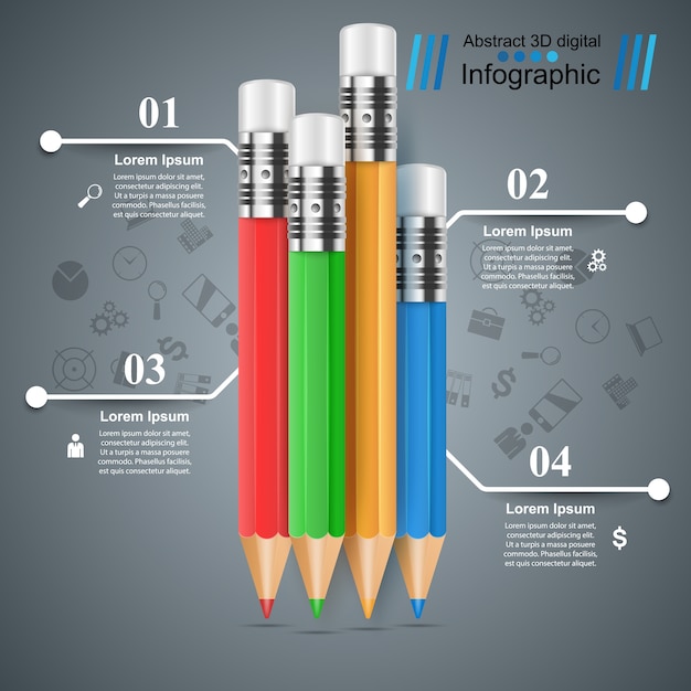 Vecteur infographie d'entreprise