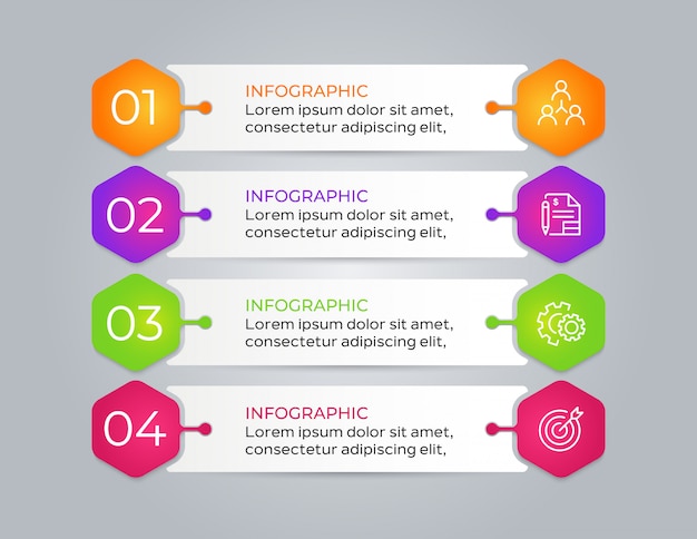 Infographie Des Entreprises Modernes En 4 étapes