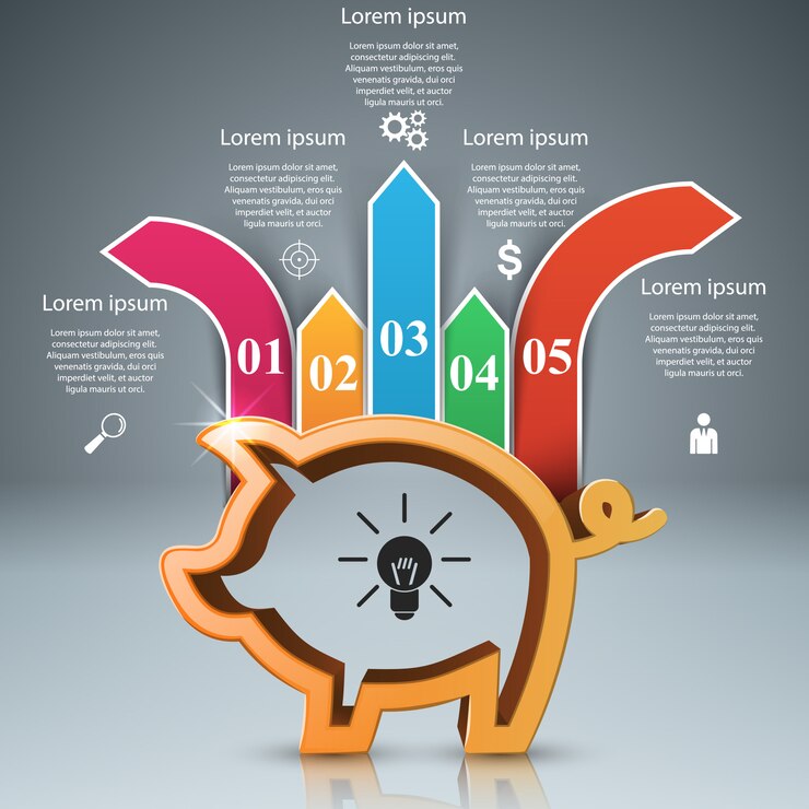 Vecteur infographie des entreprises.
