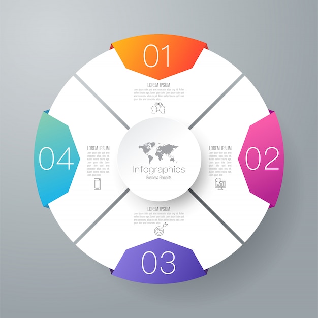 Infographie Avec étapes Et Options