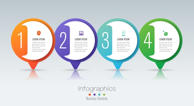 Infographie Avec étapes Et Options