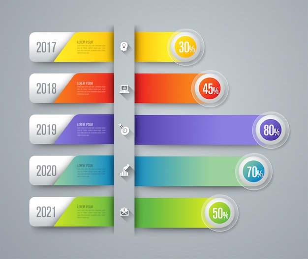 Infographie Avec étapes Et Options