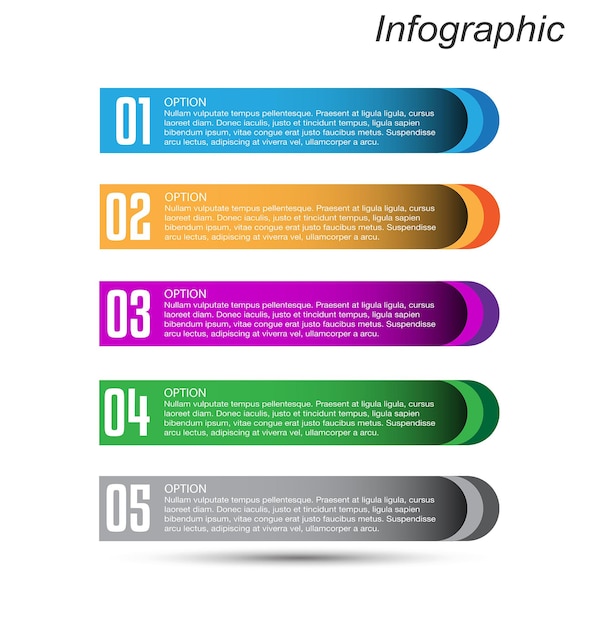 Infographie Avec étapes Et Options