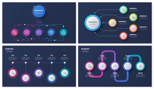 Vecteur infographie avec étapes